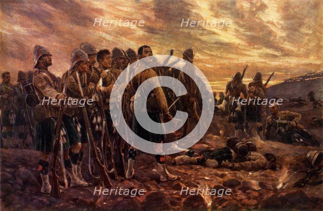 "All That Was Left of Them." The Black Watch After the Battle of Magersfontein', 1900. Creator: Richard Caton Woodville II.