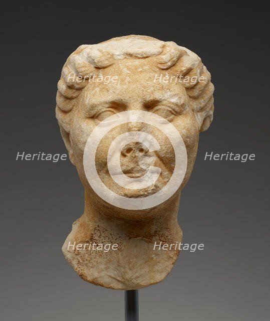 Portrait Head of an Old Woman, 25-1 B.C. Creator: Unknown.