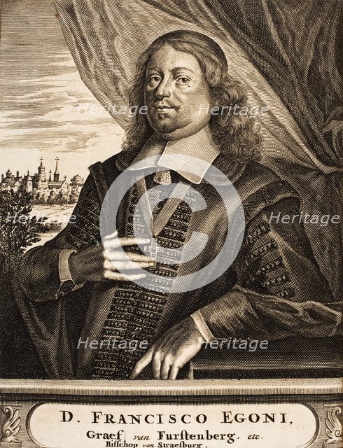 Portrait of Franz Egon von Fürstenberg-Heiligenberg (1626-1682), Prince-Bishop of Strassburg, 1675. Creator: Anonymous.