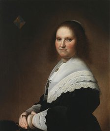 Portrait of Anna van Schoonhoven, 1645. Creator: Verspronck, Johannes Cornelisz. (1600/3-1662).