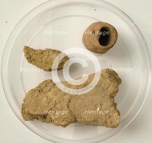 Mud Fragments, Coptic, 4th-7th century. Creator: Unknown.