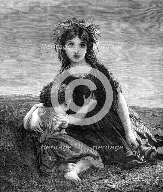 "Forest Leaves", by S. Anderson, in the Exhibition of the Society of British Artists, 1864. Creator: W. L. Thomas.