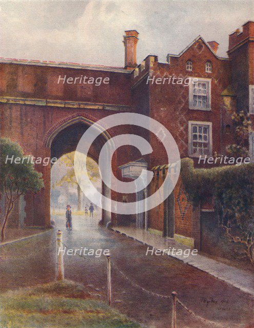 'Gateway of Richmond Palace', 1910, (1914). Artist: James S Ogilvy.