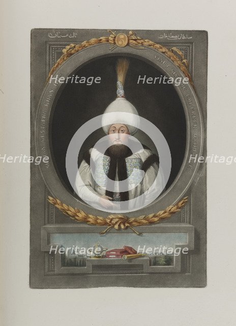 Portrait of Sultan Mustafa III (1717-1774), 1815. Artist: Anonymous  