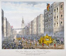 Royal coach on Cheapside, City of London, 1837. Artist: A Friedel