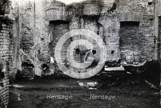 An ancient building which used to be a pharmacy site in the House of the Vestal Virgins, Rome. Creator: Unknown.