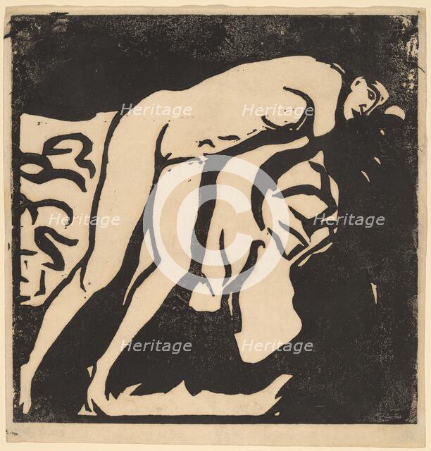 Nude Girl, 1906. Creator: Ernst Kirchner.
