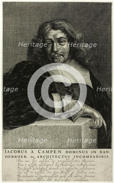 Portrait of Jacob van Campen, c.1665. Creator: Unknown.