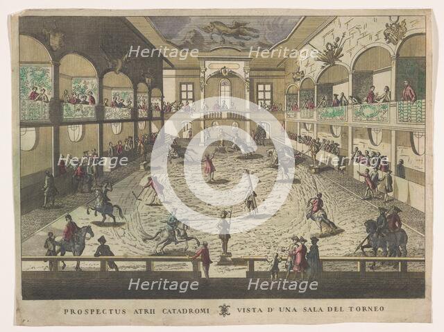 View of a tournament school, 1700-1799. Creator: Unknown.