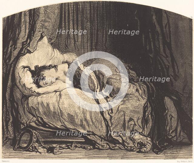 After the Pardon (Il lui sera beaucoup pardonne parce qu'elle a beaucoup danse), 1847/1856. Creator: Paul Gavarni.