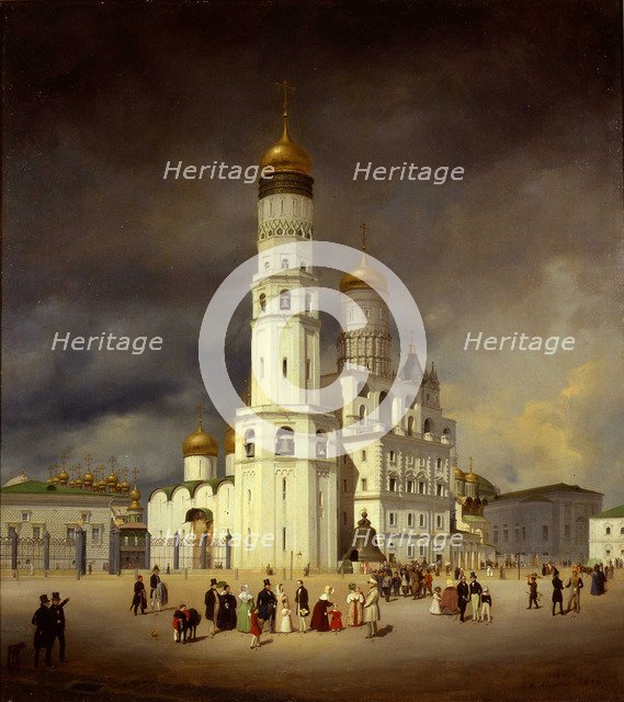 Ivanovskaya Square in the Moscow Kremlin, 1839.