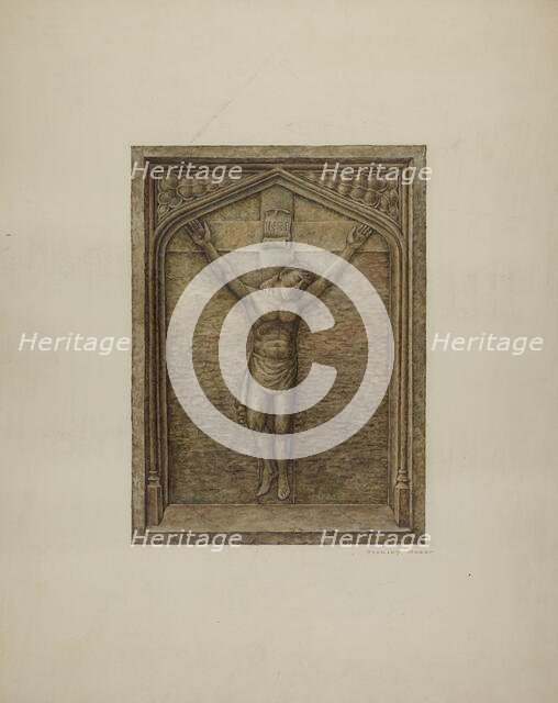 Bas Relief Plaque, c. 1940. Creator: Stanley Mazur.