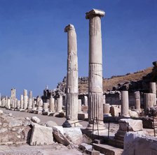 Columns from the ruins of Ephesus.