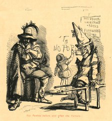 'Guy Fawkes before and after the Torture', 1897.  Creator: John Leech.