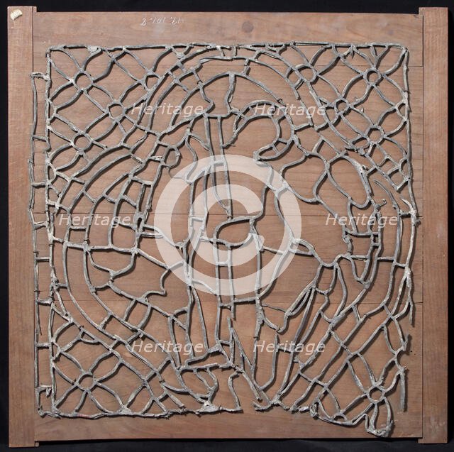 Leading for Stained Glass window with Flagellation (?) Scene, French, 13th century. Creator: Unknown.