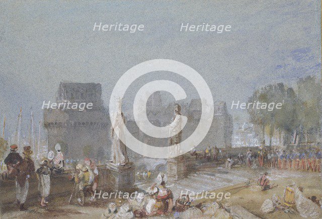 Chateau de Nantes, c1830. Artist: JMW Turner.