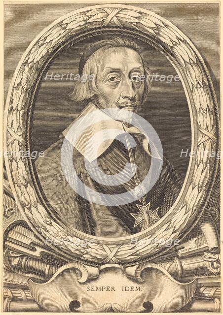Armand Jean du Plessis, Cardinal Richelieu. Creator: Michel Lasne.