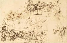 Chelsea Pensioners Reading the News of Waterloo, c1820.  Creator: David Wilkie.