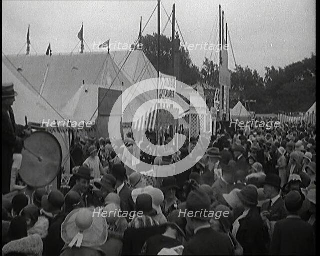 A Large Group of People Attending a Theatrical Garden Party, 1920s. Creator: British Pathe Ltd.