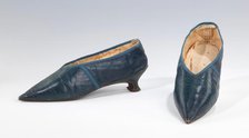Slippers, probably British, 1790-1805. Creator: Unknown.