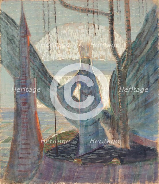 Fairy Tale. From Triptych, 1907. Creator: Ciurlionis, Mikalojus Konstantinas (1875-1911).