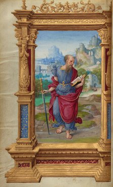 Saint Paul; Getty Epistles, about 1528-1530. Creator: Master of the Getty Epistles.