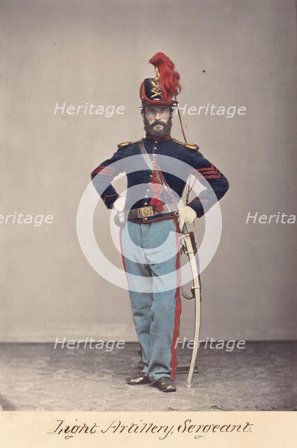 Light Artillery, Sergeant, 1866. Creator: Oliver H. Willard.
