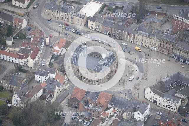 Bishop Auckland Town Hall and Market Place, County Durham, 2016. Creator: Matthew Oakey.