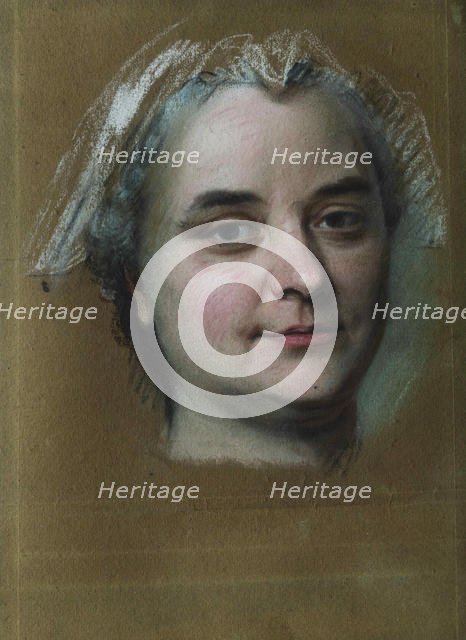 Portrait of Madame Pèlerin . Creator: La Tour, Maurice Quentin de (1704-1788).