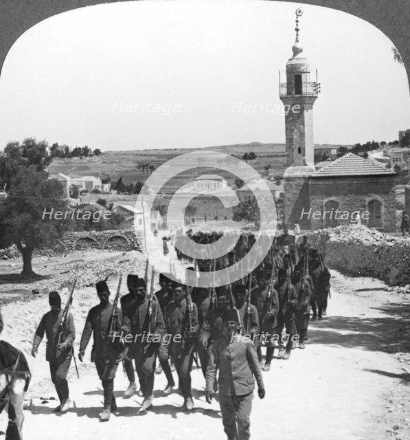 Defeated Turkish soldiers, Palestine, World War I, c1917-c1918. Artist: Realistic Travels Publishers