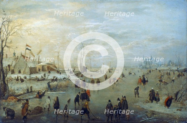 'Winter Landscape', 1630-1634. Artist: Hendrick Avercamp