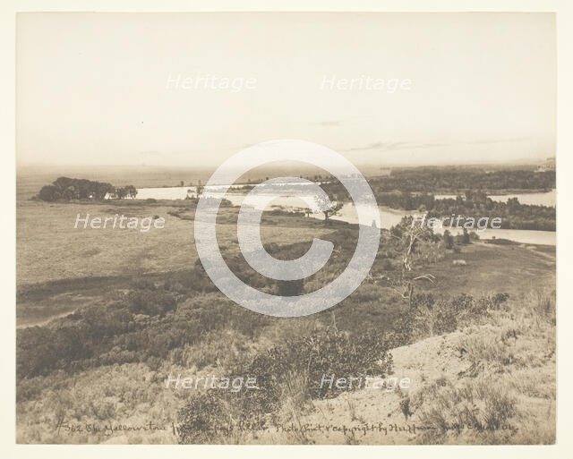 The Yellowstone from Pompey's Pillar, c. 1906. Creator: Laton Alton Huffman.