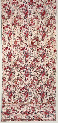 Chintz Curtain, India, First quarter 18th century. Creator: Unknown.