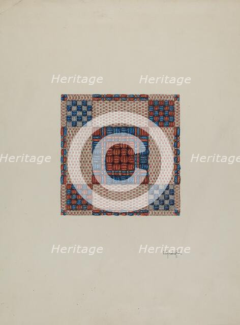 Coverlet, c. 1940. Creator: Cornelius Christoffels.