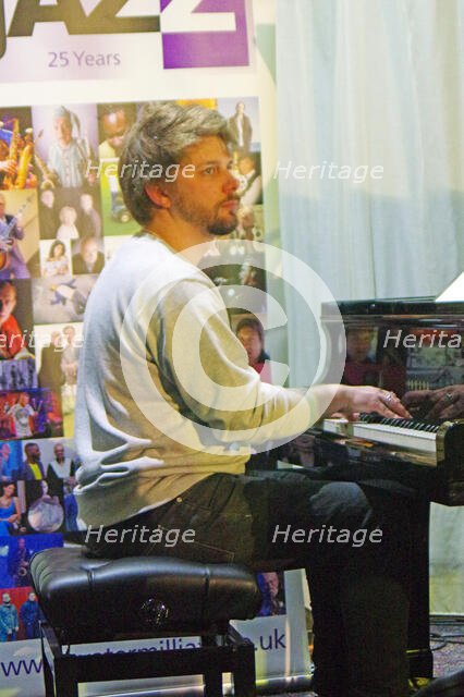 Will Barry, Stan Sulzmann’s Neon Orchestra, Watermill Jazz Club, Dorking, Surrey, Nov 2023. Creator: Brian O'Connor.