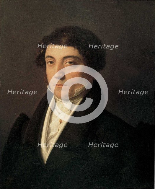 Portrait of the composer Gioachino Antonio Rossini (1792-1868), c. 1830.