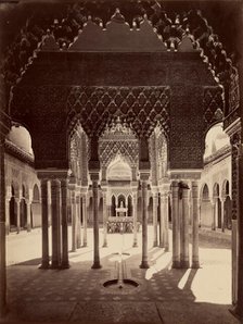 The Court of Lions in the Alhambra, 1870. Creator: Laurent, Juan (1816-1886).