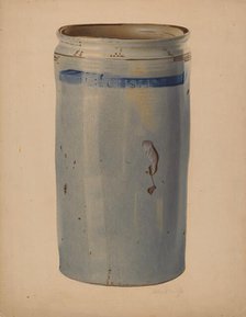 Stone Storage Jar, 1935/1942. Creator: Merkley, Arthur G..