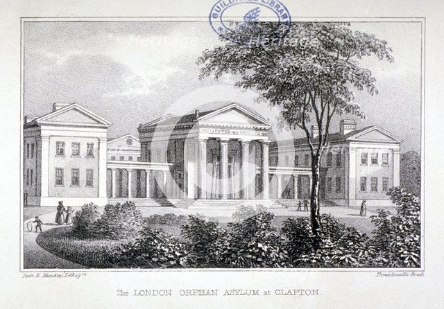 View of the London Orphan Asylum at Clapton, Hackney, London, c1835.                         Artist: Dean and Munday