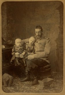 Grand Duke Constantine Constantinovich of Russia with sons, John Konstantinovich and Gabriel Konstan