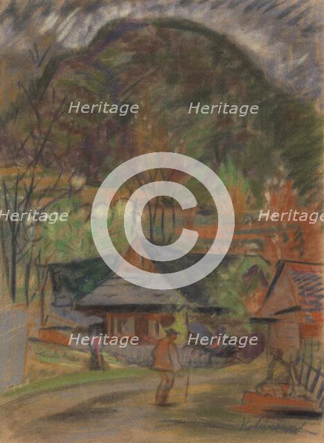 In the village, around 1933. Creator: Arnold Peter Weisz-Kubincan.