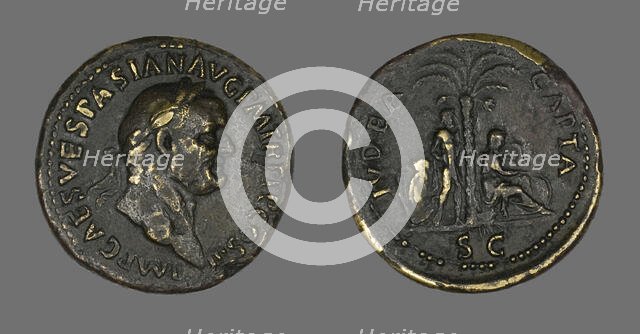 Coin Portraying Emperor Vespasian, 71. Creator: Unknown.
