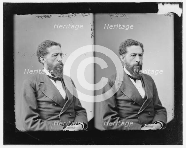 Prof. John Langston, Howard University, between 1868 and 1875. Creator: Unknown.