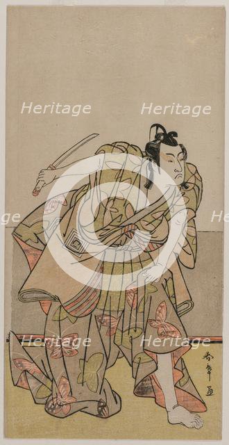 Ichikawa Monnosuke II as Soga no Goro, c. late 1770s. Creator: Katsukawa Shunsho (Japanese, 1726-1792).