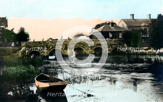 The Old Bridge, Christchurch, Dorset, 1926.Artist: Cavenders Ltd