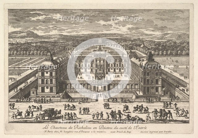 Le Château de Richelieu en Poictou du Côté de l'Entrée, 17th century. Creator: Adam Perelle.