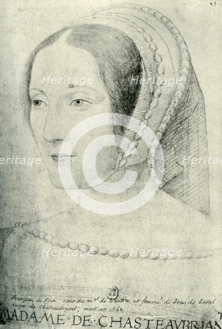 Françoise de Foix, Comtesse de Châteaubriant, early 16th century, (1907).  Creator: Unknown.