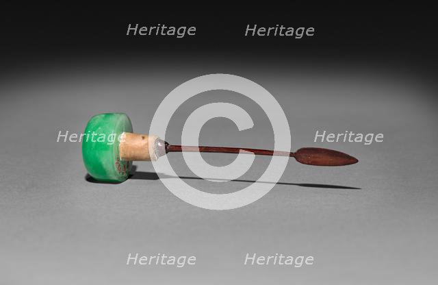 Snuff Bottle (stopper), 1644-1912. Creator: Unknown.