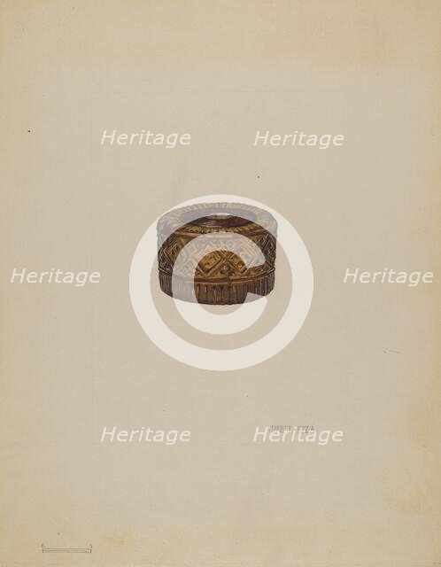 Inkwell, c. 1936. Creator: Janet Riza.