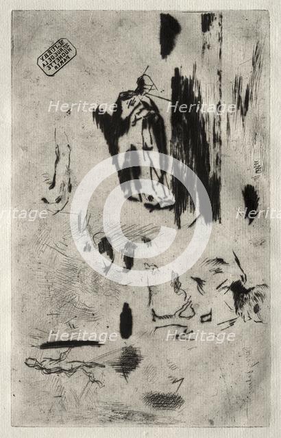 Plate with Sketches. Creator: Jean-François Millet (French, 1814-1875).